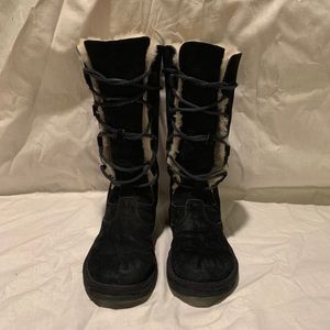 Tall lace up Ugg boots